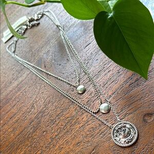 Lucky Brand Lucky Layers Muti Pendant Necklace NWT